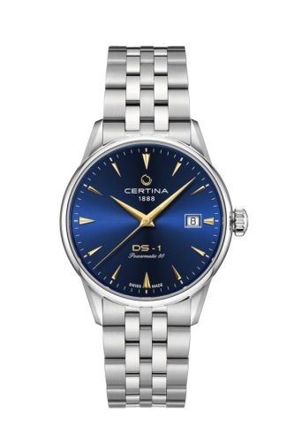 Certina DS-1 Powermatic 80 38 Stainless Steel / Blue / Bracelet